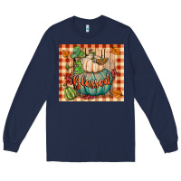 Navy blessed tumbler Long Sleeve Tee - BundleAndBundleShop