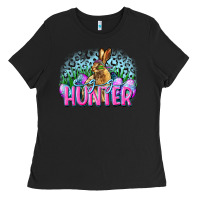 Black Egg hunter Easter Day Ladies Tee - CowGirlArtShop