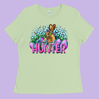 Egg Hunter Easter Day Ladies Tee Designed By Cowgirlartshop