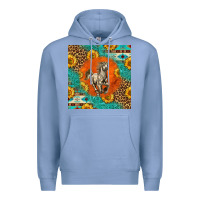Colony Blue western percheron horse Premium Hoodie - LillyAllenDesigns