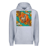 Heather Grey western percheron horse Premium Hoodie - LillyAllenDesigns