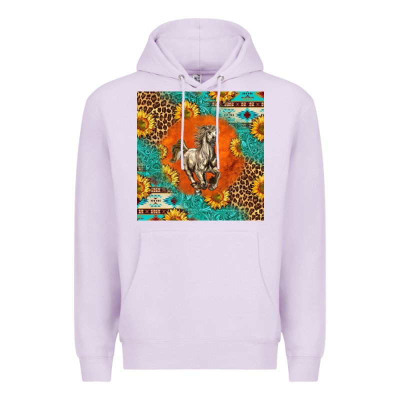Western Percheron Horse Premium Hoodie by LillyAllenDesigns | Teevron
