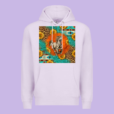 Western Percheron Horse Premium Hoodie Designed By Lillyallendesigns