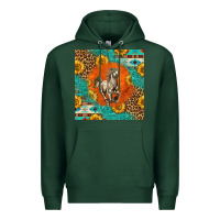 Sports Green western percheron horse Premium Hoodie - LillyAllenDesigns