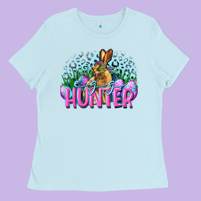 Egg Hunter Easter Day Ladies Tee Designed By Cowgirlartshop