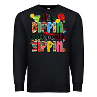 Black chip dippin' margarita sippin' Premium Sweatshirt - JahusDesignShop