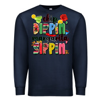 Navy chip dippin' margarita sippin' Premium Sweatshirt - JahusDesignShop