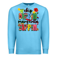 Ocean Blue chip dippin' margarita sippin' Premium Sweatshirt - JahusDesignShop