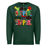Sports Green chip dippin' margarita sippin' Premium Sweatshirt - JahusDesignShop