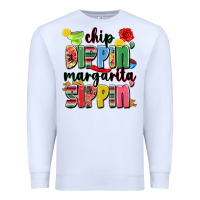 White chip dippin' margarita sippin' Premium Sweatshirt - JahusDesignShop