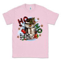 Bubblegum Pink ho ho ho snowman gnome Classic Tee - CowGirlArtShop