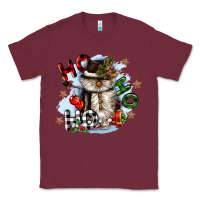 Burgundy ho ho ho snowman gnome Classic Tee - CowGirlArtShop