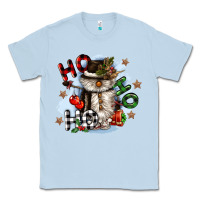 Dusty Blue ho ho ho snowman gnome Classic Tee - CowGirlArtShop
