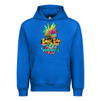 Cobalt tie dye pineapple, summer Urban Hoodie - JahusDesignShop