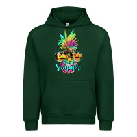 Forest Green tie dye pineapple, summer Urban Hoodie - JahusDesignShop