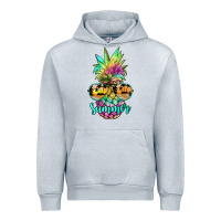 Heather Grey tie dye pineapple, summer Urban Hoodie - JahusDesignShop