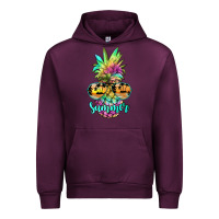 Mauve Wine tie dye pineapple, summer Urban Hoodie - JahusDesignShop