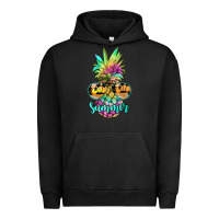 Pigment Black tie dye pineapple, summer Urban Hoodie - JahusDesignShop