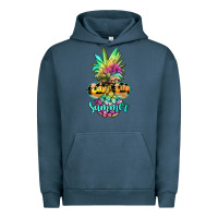 Pigment Midnight Navy tie dye pineapple, summer Urban Hoodie - JahusDesignShop