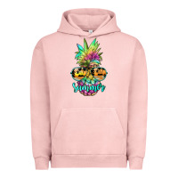 Pigment Salmon tie dye pineapple, summer Urban Hoodie - JahusDesignShop
