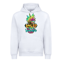 White tie dye pineapple, summer Urban Hoodie - JahusDesignShop