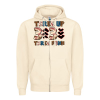 Sandshell three up three down Zipper Hoodie - AdoDesignShop