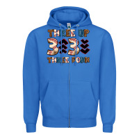 True Royal three up three down Zipper Hoodie - AdoDesignShop