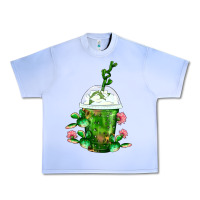 Grape Ice Western Cactus Cold Frappe Urban Heavy Tee - FaDigitalArtStudio