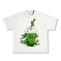 Pistachio Western Cactus Cold Frappe Urban Heavy Tee - FaDigitalArtStudio