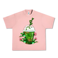 Salmon Western Cactus Cold Frappe Urban Heavy Tee - FaDigitalArtStudio
