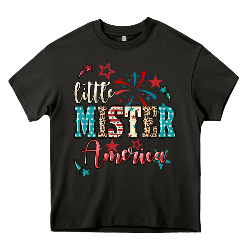 Little Mister America 4th Of July Heavy Core Tee by HowdyJamesFarm | Teevron