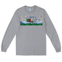 Heather Grey let it snow libbey glass Long Sleeve Tee - BundleAndBundleShop