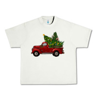 Pistachio Christmas Trees With Truck Urban Heavy Tee - RanaPortraitStore