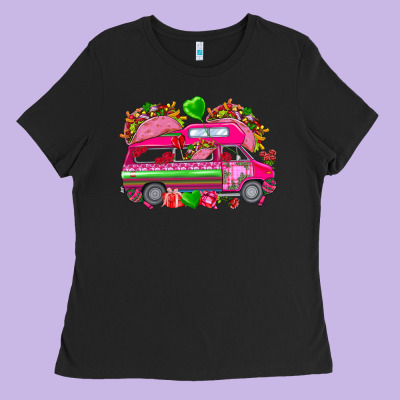 Valentine's Day Tacos Truck Mexico Ladies Tee Designed By Howdyjamesfarm