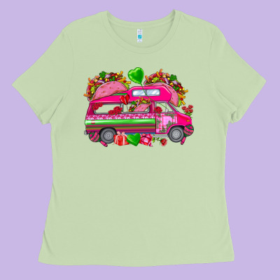 Valentine's Day Tacos Truck Mexico Ladies Tee Designed By Howdyjamesfarm