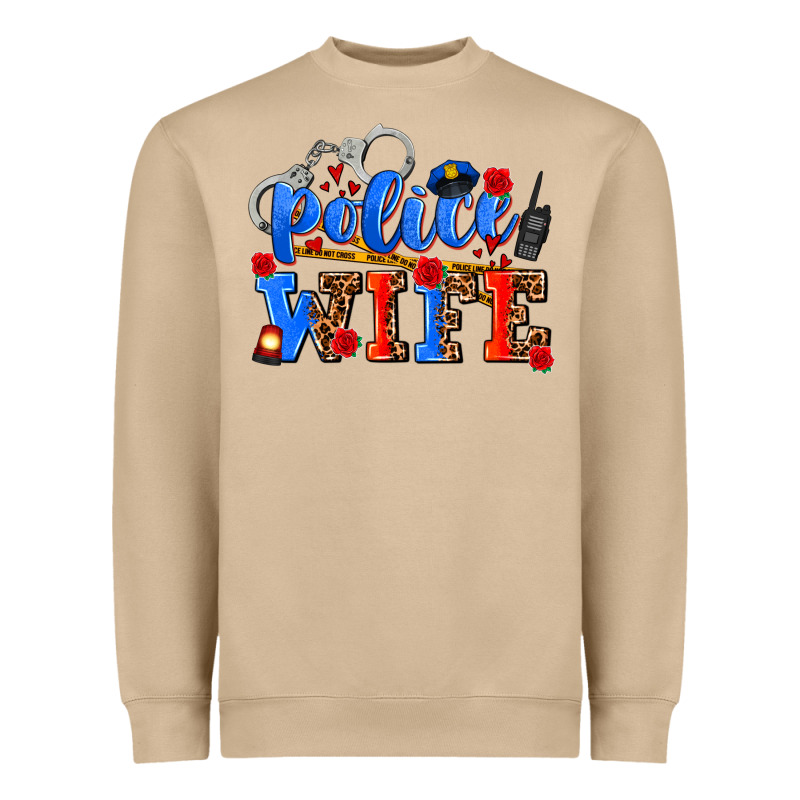 Police Wife Heavyweight Sweatshirt by AdoDesignShop | Teevron