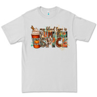 Dove Grey my blood type is pumpkin spice Premium Tee - CowGirlArtShop
