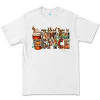 White my blood type is pumpkin spice Premium Tee - CowGirlArtShop