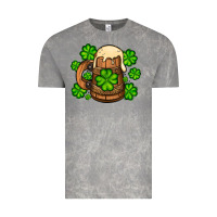 Cloud Rock St. Patrick's Beer and shamrock Vintage Tee - OliviaCreatesArt