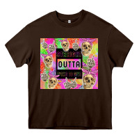 Chocolate Brown straight outta fucks to give Heavy Core Tee - TumblerDesignByShophia
