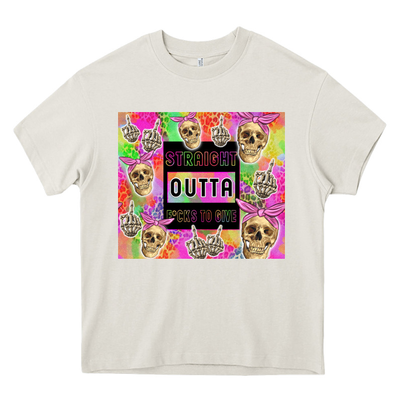 Straight Outta Fucks To Give Heavy Core Tee by TumblerDesignByShophia | Teevron