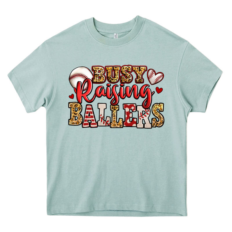 Busy Raising Ballers Baseball Heavy Core Tee by Jasminsmagicworld | Teevron