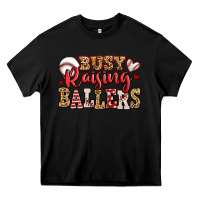 Black busy raising ballers baseball Heavy Core Tee - Jasminsmagicworld