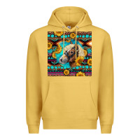 Antique Gold Haflinger Horse Aztec Premium Hoodie - LillyAllenDesigns