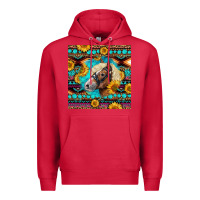 Cardinal Haflinger Horse Aztec Premium Hoodie - LillyAllenDesigns