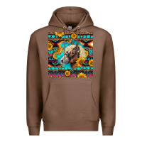 Chestnut Haflinger Horse Aztec Premium Hoodie - LillyAllenDesigns