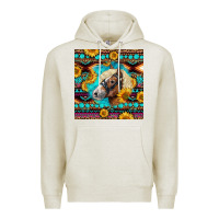 Oatmeal Heather Haflinger Horse Aztec Premium Hoodie - LillyAllenDesigns