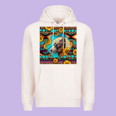 Haflinger Horse Aztec Premium Hoodie Designed By Lillyallendesigns