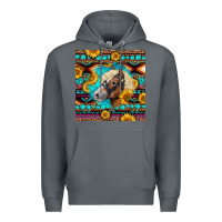 Rock Haflinger Horse Aztec Premium Hoodie - LillyAllenDesigns