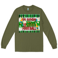 Army Green on sunday we watch football tumbler Long Sleeve Tee - BundleAndBundleShop